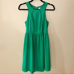 MM Couture Fit & Flare- Green Dress- XS